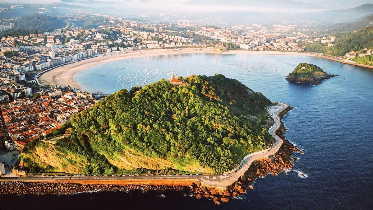 Vista aérea de Donostia San Sebastián