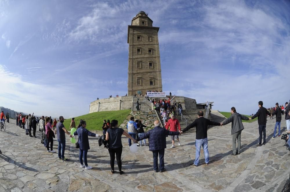 La empresa de telemarketing prevé concentrar en A Coruña el 58% de los despidos, 205. Los trabajadores denuncian que el despido colectivo es fraudulento.