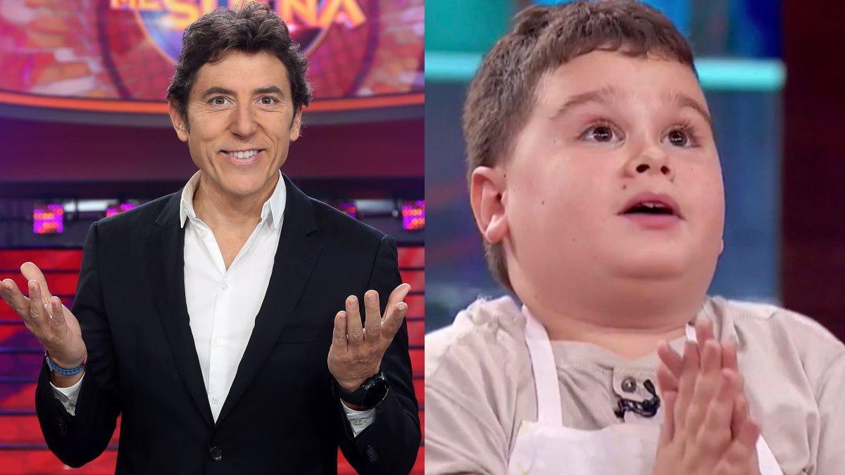 Manel Fuentes y Albert, concursante de 'Masterchef Junior'