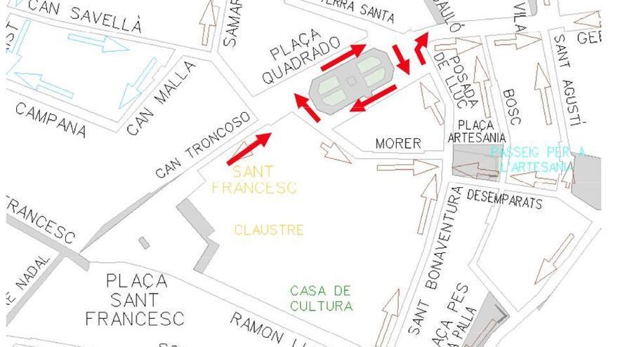 Plano de los cambios circulatorios que se empiezan a aplicar hoy.