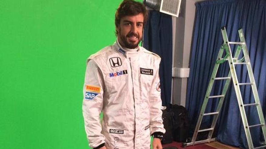 Alonso con el mono de McLaren-Honda.