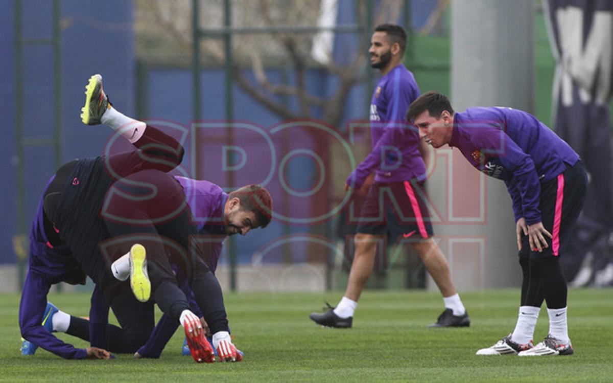 Entreno del FC Barcelona antes del clásico Entreno del FC Barcelona antes del clásico