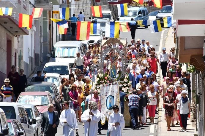 05/08/2019 LOMO MAGULLO. TELDE. Procesión de la Virgen de Las Nieves y pase de mascotas al finalizar el acto.   Fotógrafa: YAIZA SOCORRO.  | 05/08/2019 | Fotógrafo: Yaiza Socorro