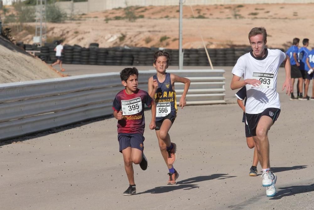 Cross Escolar Cartagena en el Circuito de Velocida