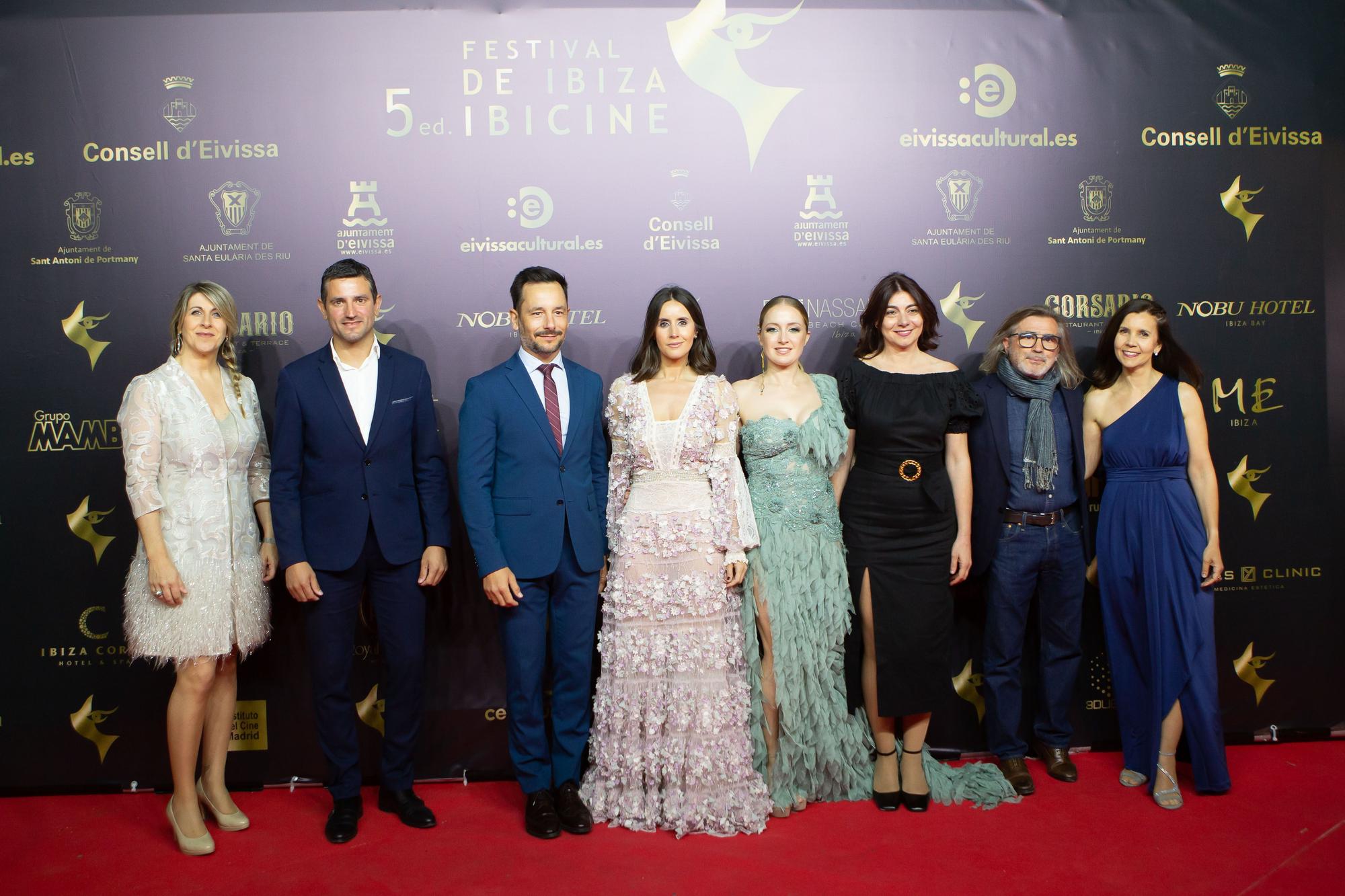 La alfombra roja y gala de clausura del festival Ibicine de Ibiza.