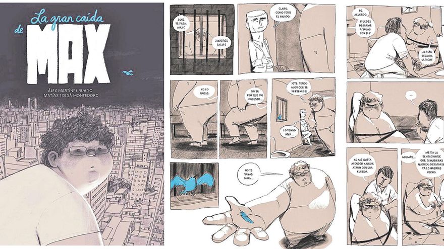 La editorial aragonesa GP Ediciones publica &#039;La gran caída de Max&#039;, un cómic intimista sobre salud mental