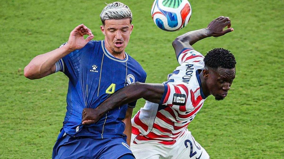Las mejores imágenes de Folarin Balogun en el primer partido del Mundial