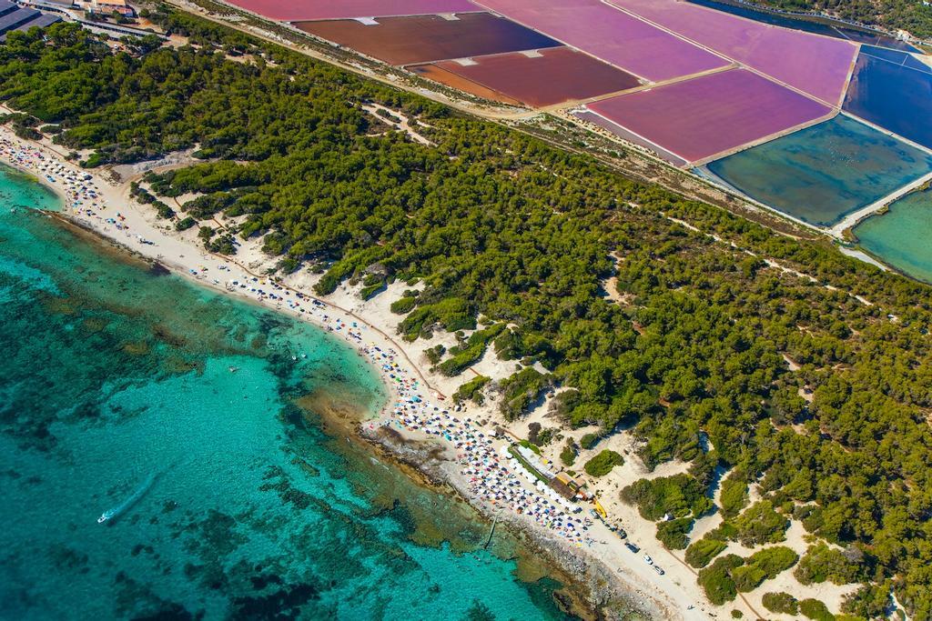 Salinas y playa de Ses Salines.