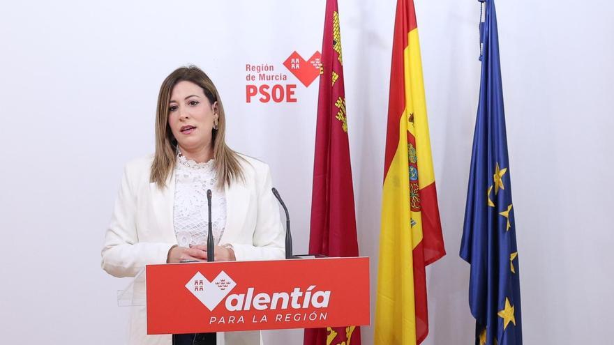 Isabel Gadea, portavoz del PSOE regional.