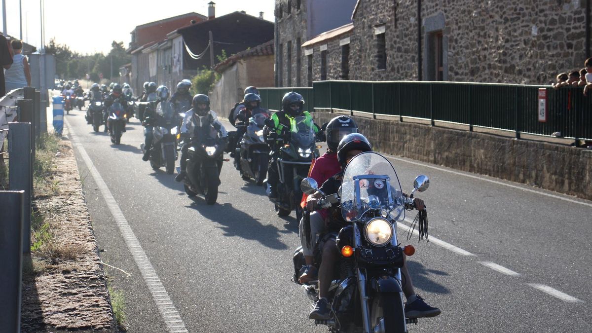 Una de las concentraciones de motos en Sanabria