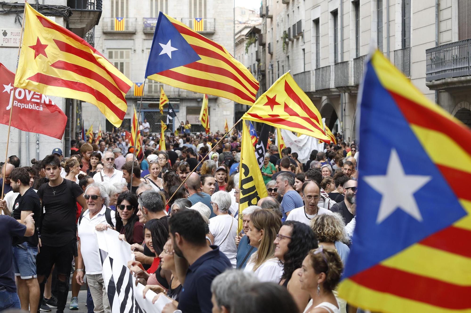 La manifestació de Girona de la Diada, en imatges