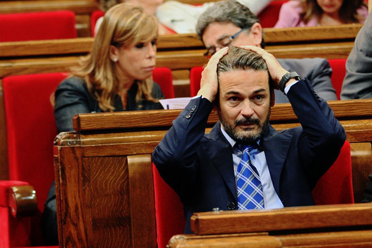 Oriol Pujol, el passat dia 25, al Parlament. Oriol Pujol, el passat dia 25, al Parlament.