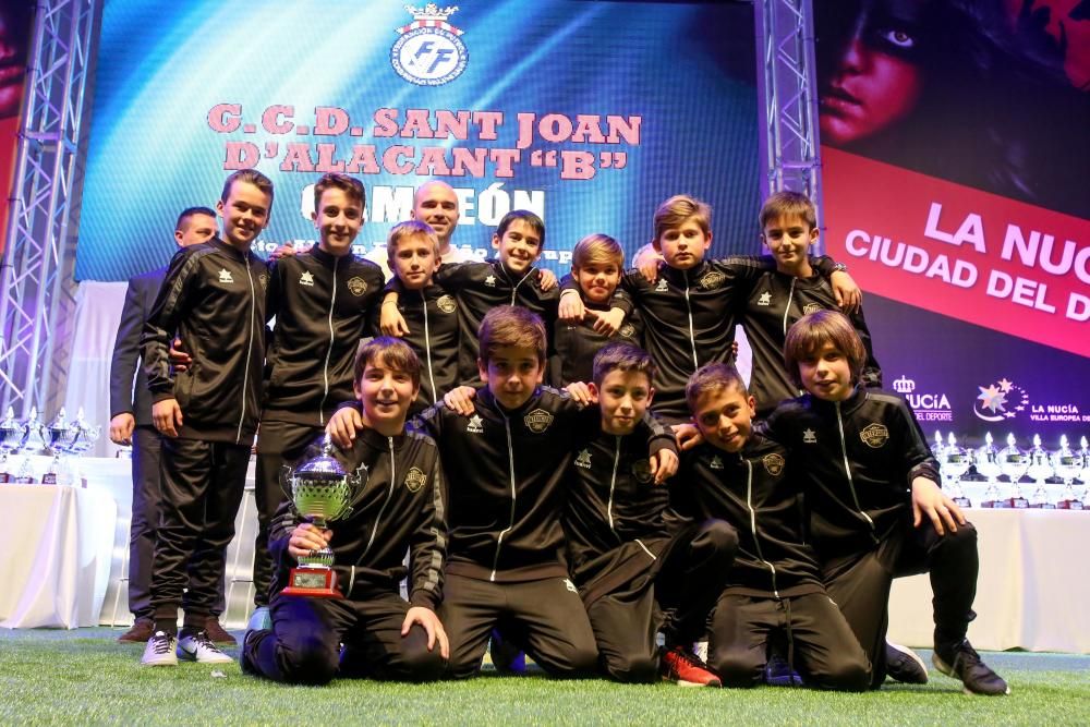 170 equipos premiados en la Gala del Fútbol Base Provincial en La Nucía