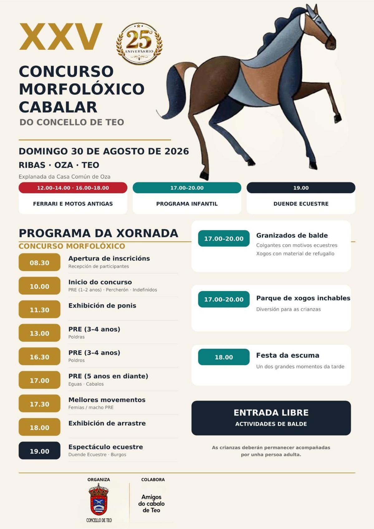Cartel do XXV Concurso Cabalar Teo.