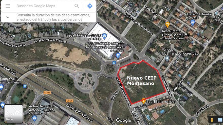 San Antonio de Benagéber aprueba la adjudicación del CEIP en Montesano