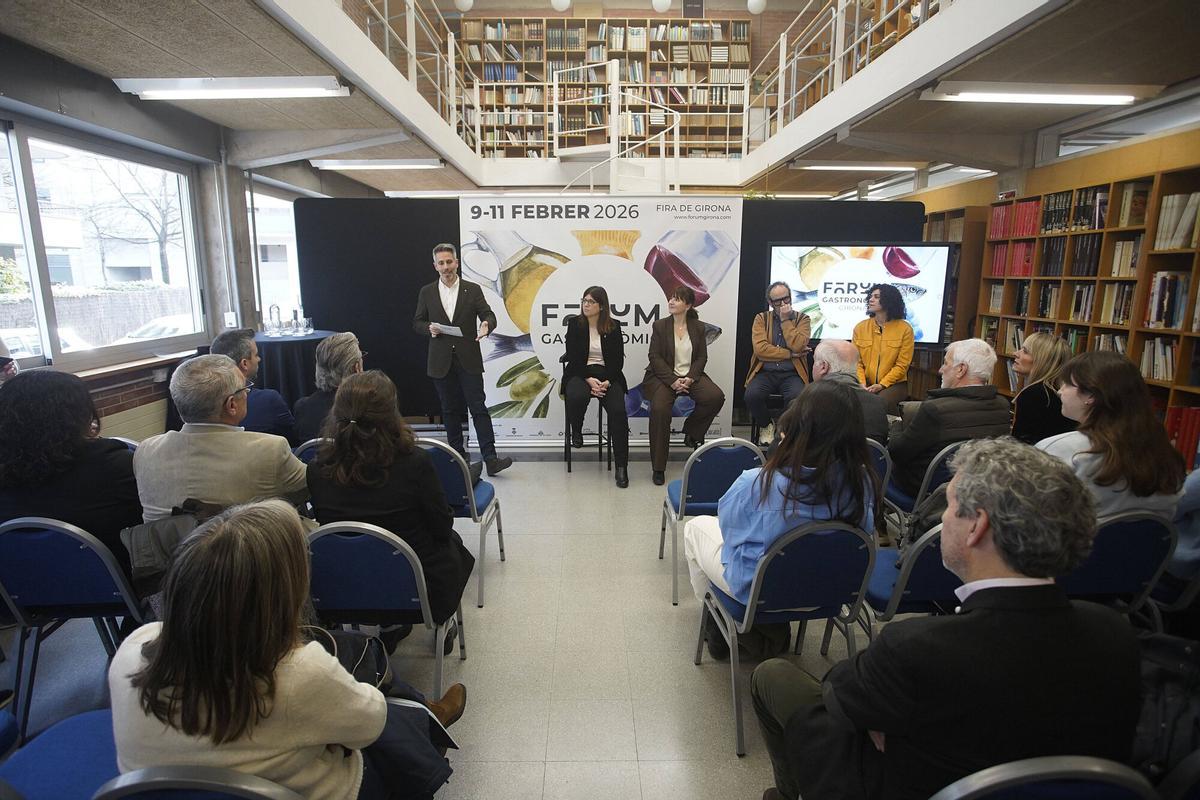Girona. Escola d'Hostaleria presentació del Fòrum Gastronòmic protagonista l'escudella