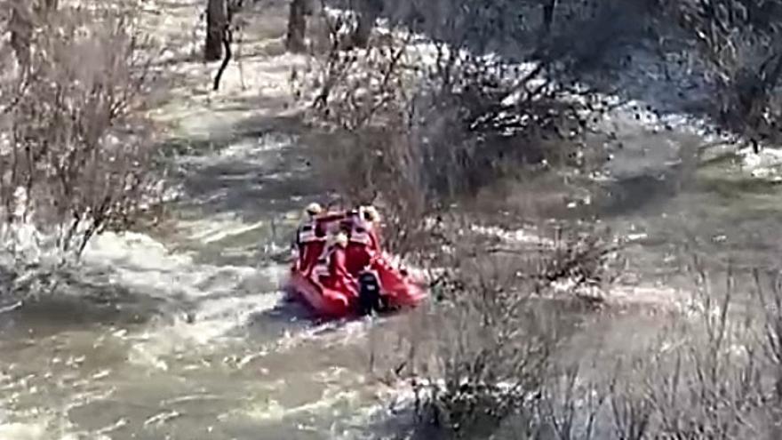 Un cadáver en el Miño, a su paso por Ourense