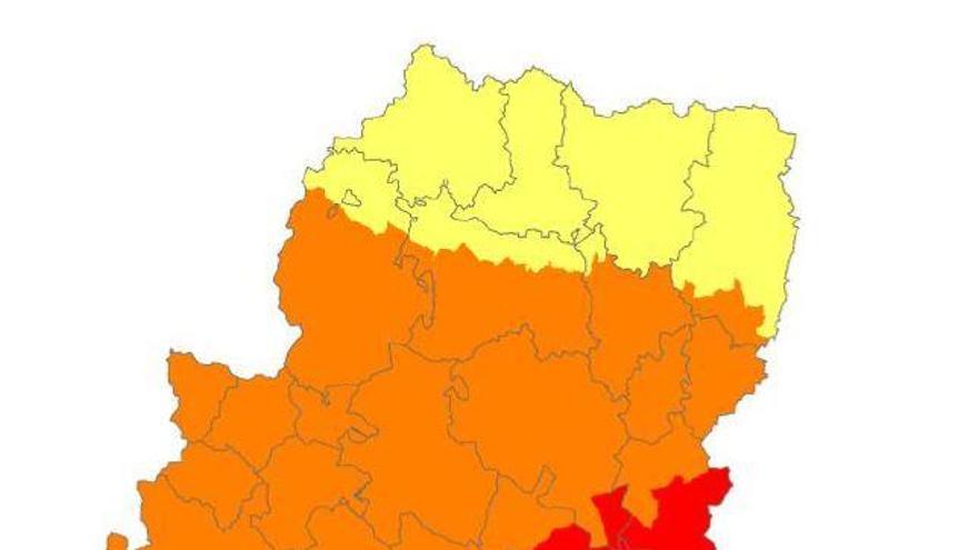 Prealerta roja por riesgo de incendios forestales en el Bajo Ebro Forestal
