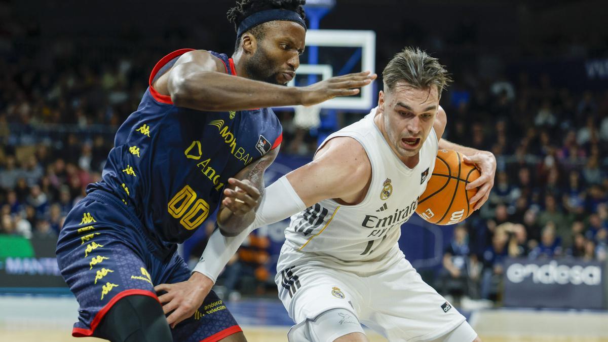 Hezonja, en una acción del encuentro ante el MoraBanc Andorra