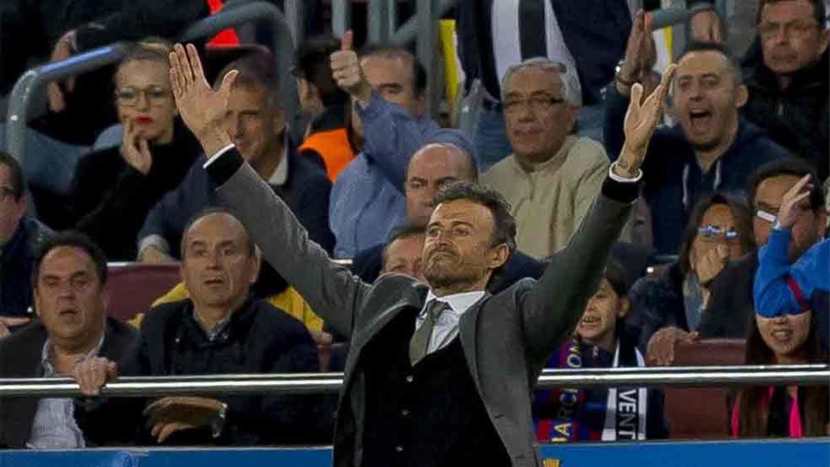 Luis Enrique, durante el partido ante la Juventus