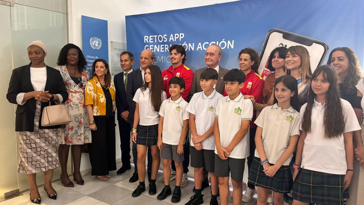 Alumnos del Colegio La Reina, uno de los ganadores del certamen 'Generación Acción'