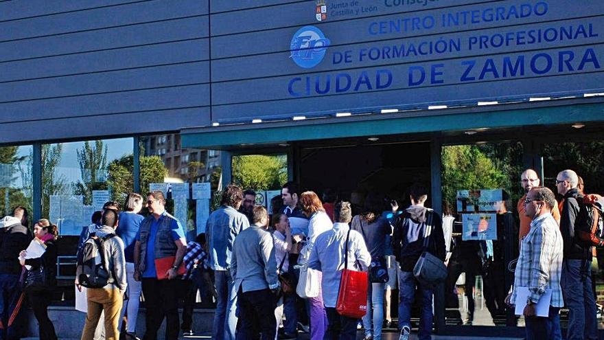 Aspirantes en una de las últimas convocatorias en Zamora.