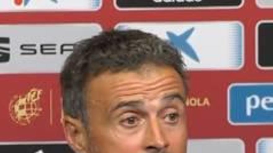 Luis Enrique, ahir a Londres