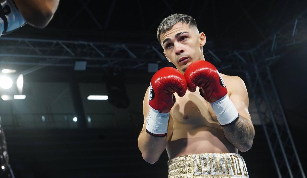 Rafa Lozano, durante su reciente combate por el título iberomericano.