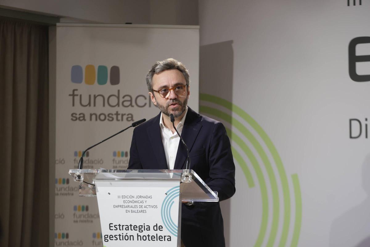 El consejero delegado de Prensa Ibérica, Aitor Moll, en la inauguración de la jornada.