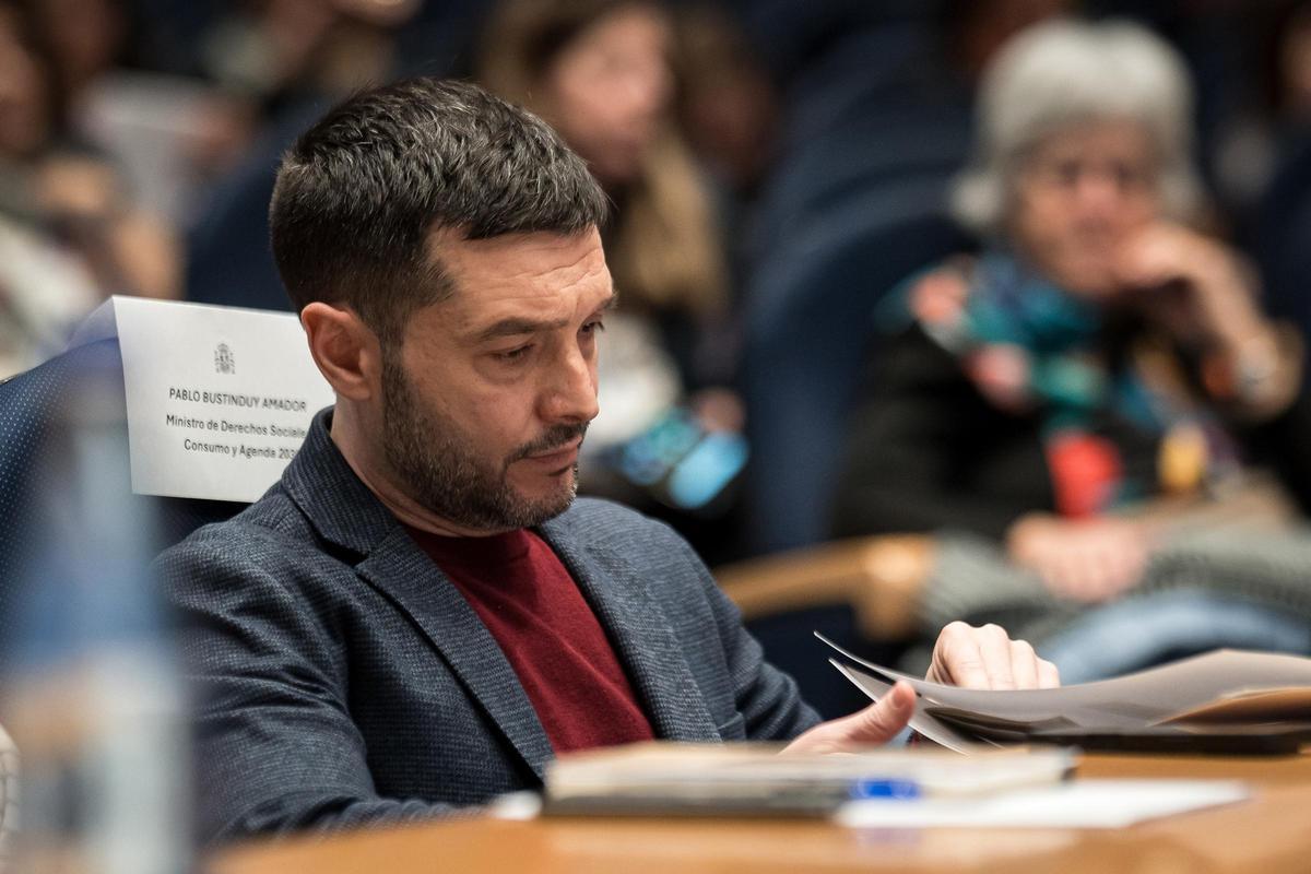 El ministro de Derechos Sociales, Consumo y Agenda 2030, Pablo Bustinduy,