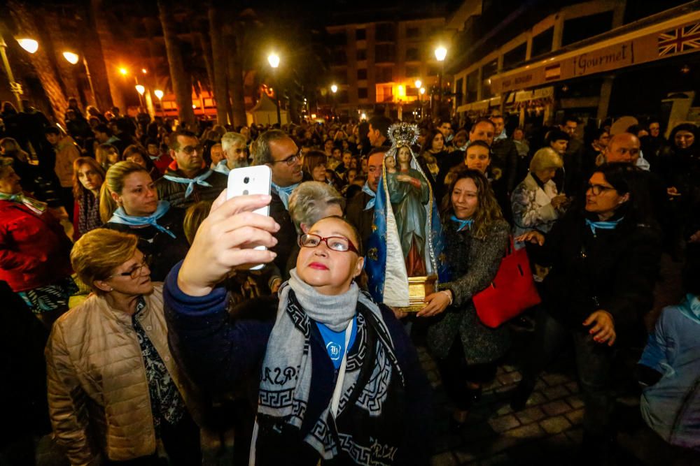 Benidorm celebra la procesión de El Alba de la Virgen del Sufragio