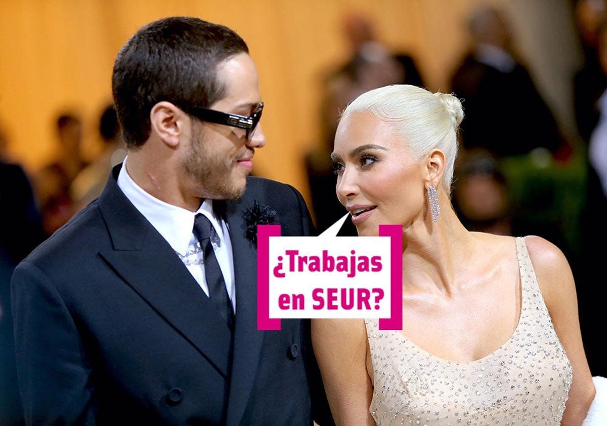 Kim Kardashian y Pete Davidson en la Met Gala