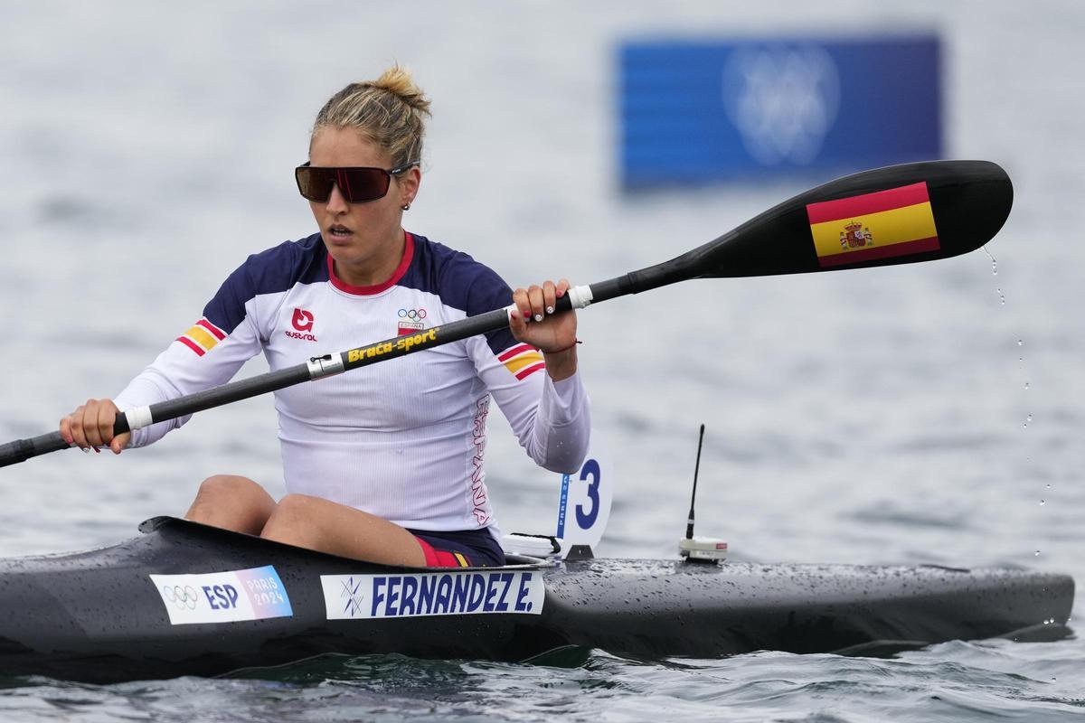 Estefanía Fernández ha logrado este miércoles pasar a las semifinales de K1 500 en los Juegos de París. Estefanía Fernández ha logrado este miércoles pasar a las semifinales de K1 500 en los Juegos de París.