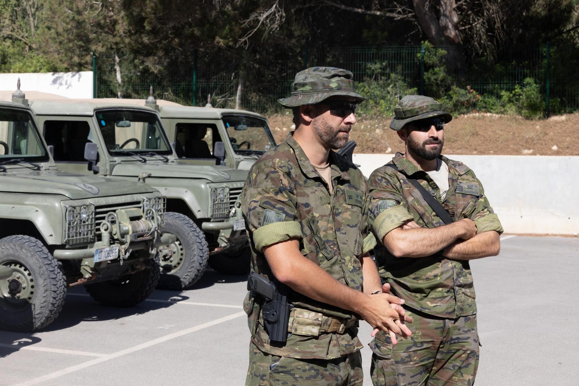 Las imágenes del ejército de Tierra en Sant Josep