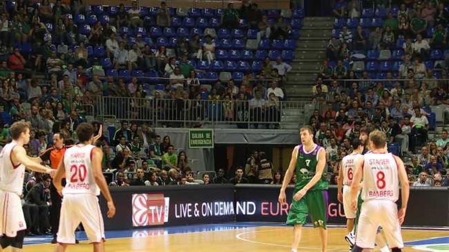 Imagen del partido Unicaja-Brose del pasado 15 de octubre. Aquel día hubo 6.031 aficionados en las gradas.