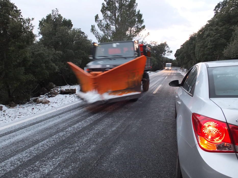 La nieve llega a Mallorca