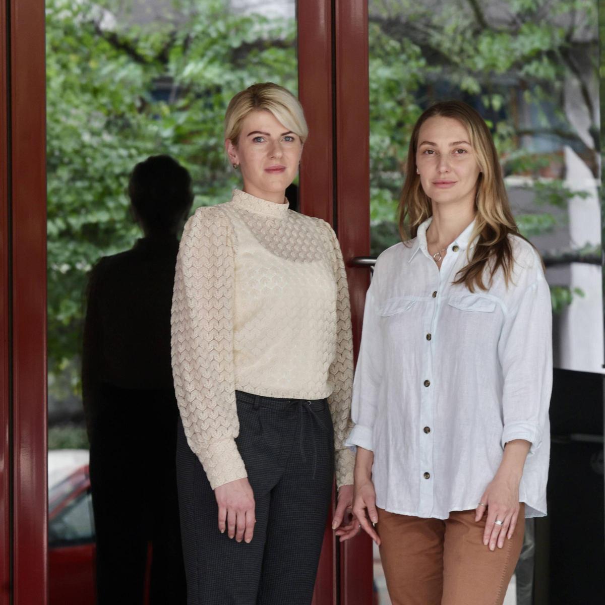 Krystina Pechena y Liidia Lazareva.