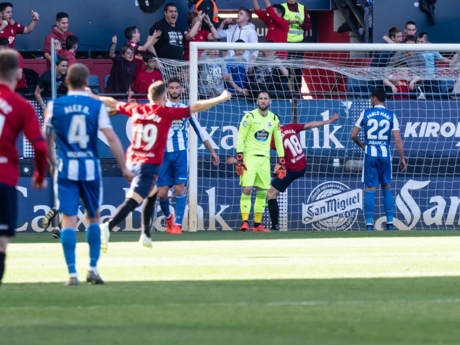 El Dépor cae ante Osasuna