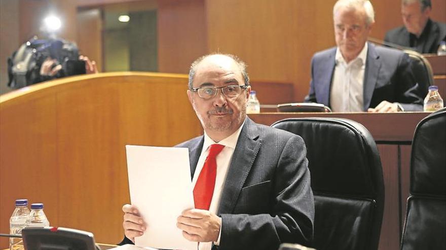 Lambán impulsará el Canfranc pero admite que Aragón no tiene dinero