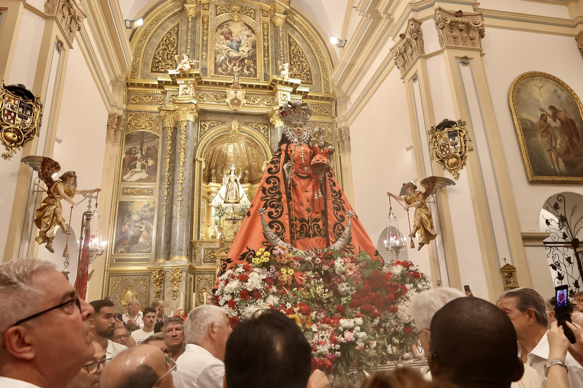 La llegada de la Virgen de la Fuensanta a Murcia para la Feria, en imágenes.