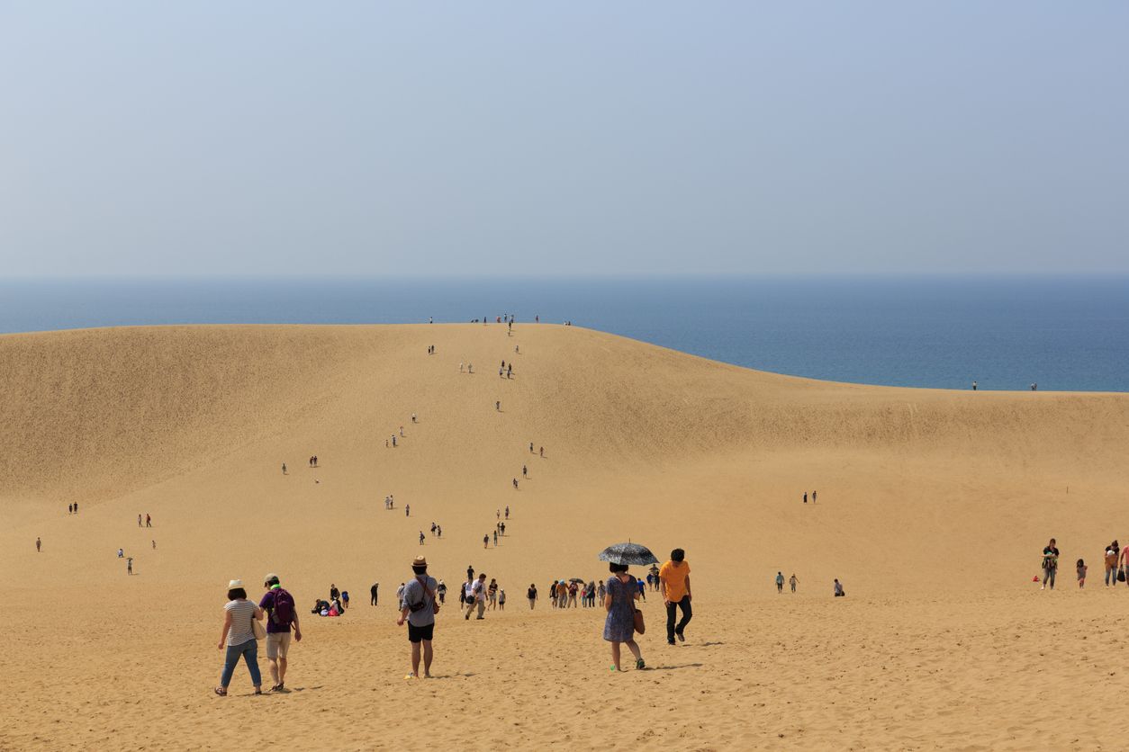 Duna de Tottori en Japón en verano.