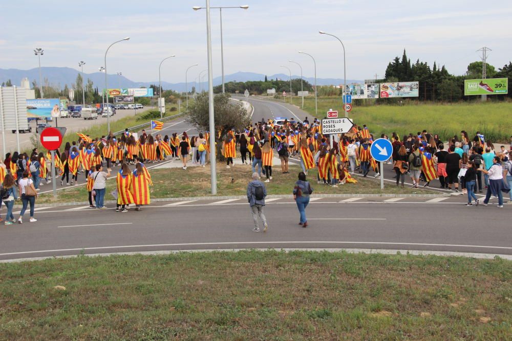 Els joves lideren la tarda de la vaga general