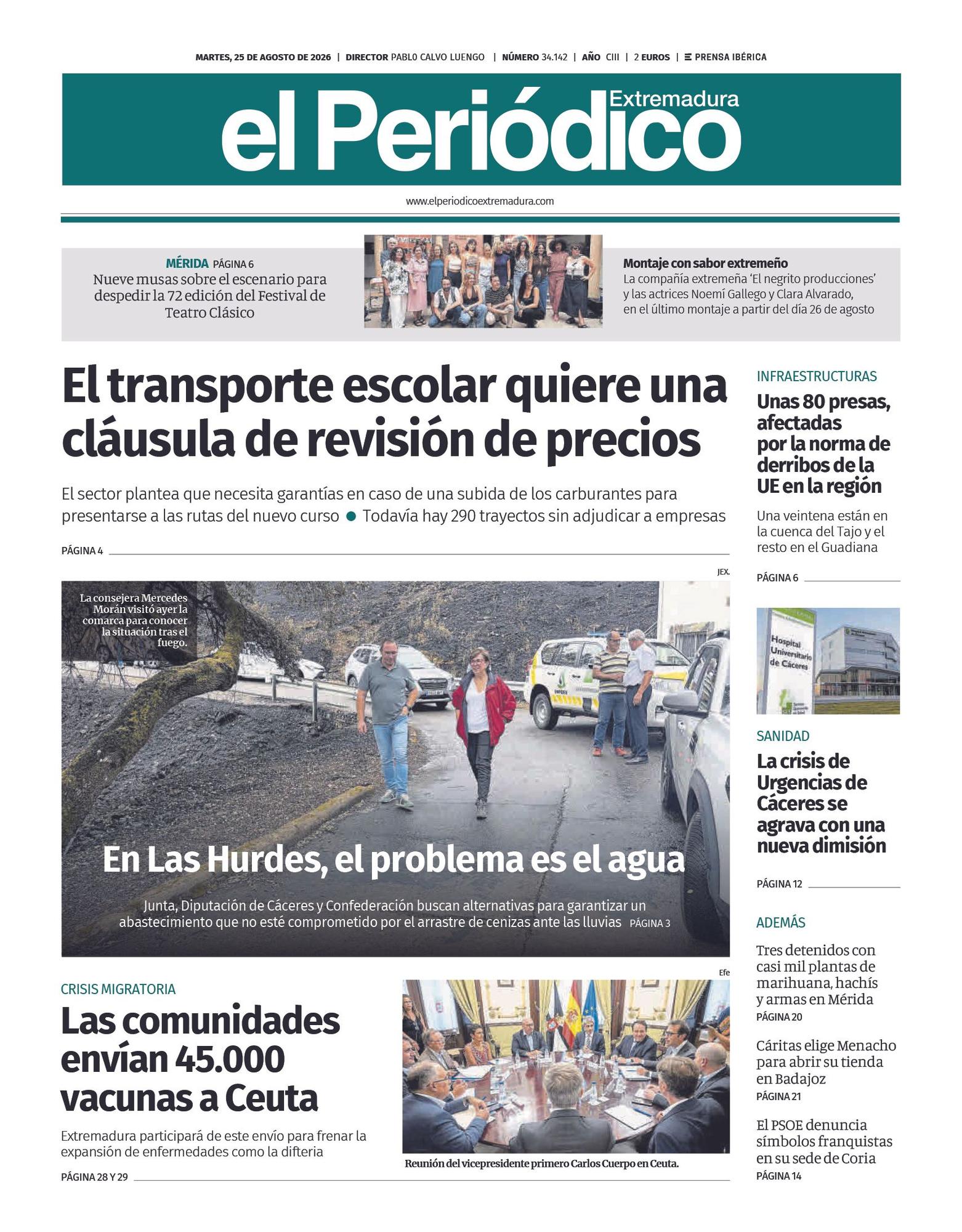 Consulta la portada correspondiente al día 25 de agosto de 2026