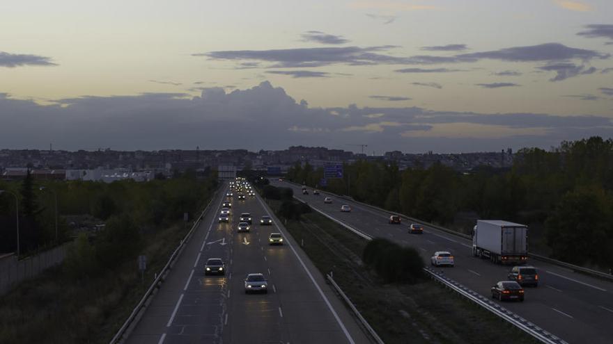 Estado del tráfico a su paso por Benavente a las 18.30 horas.