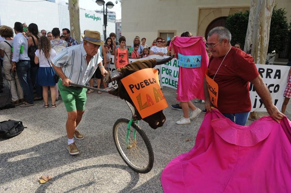 Manifestación de los padres de La Aljorra