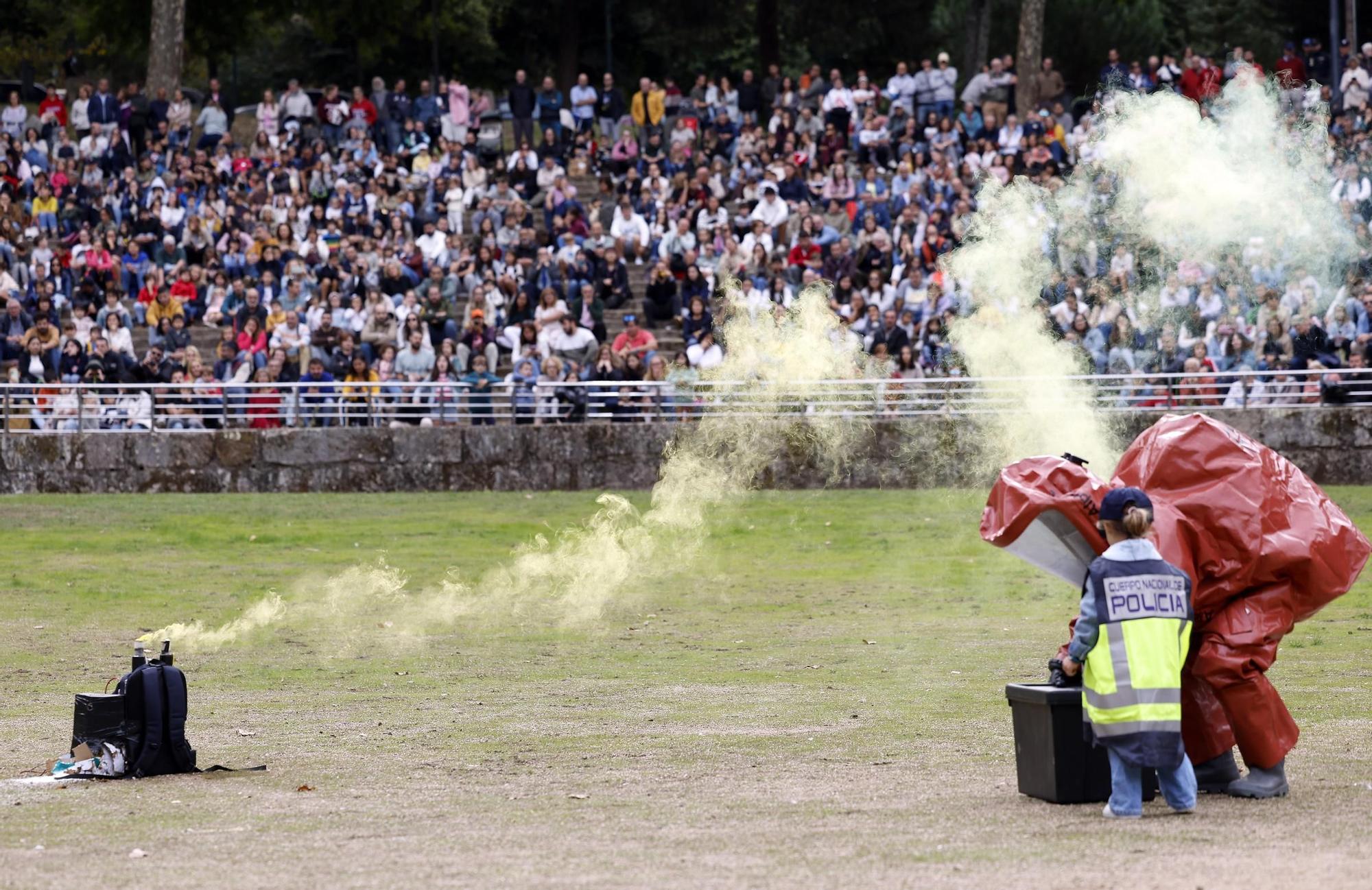 Exhibición de la Policía Nacional en el auditorio de Castrelos en Vigo