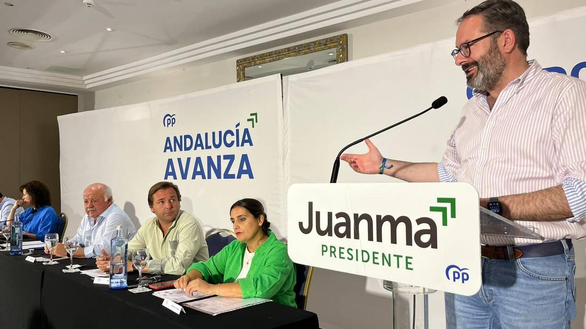 Adolfo Molina interviene en la junta directiva provincial del PP.