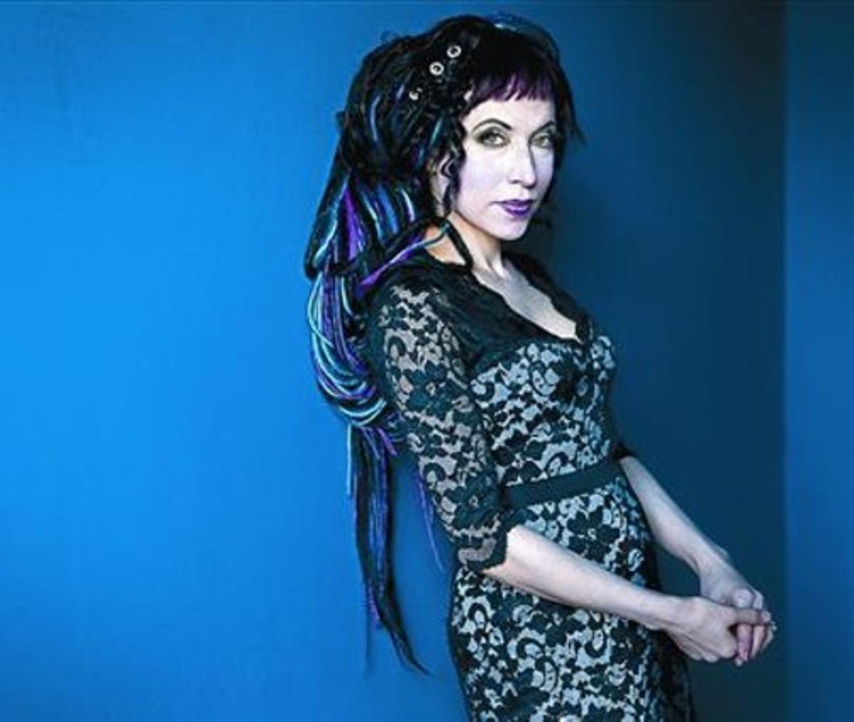 L’escriptora finlandesa Sofi Oksanen, fa uns dies a Madrid.