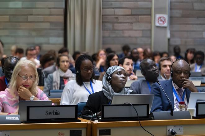 Delegados en la anterior cumbre sobre contaminación por plásticos, celebrada en Nairobi