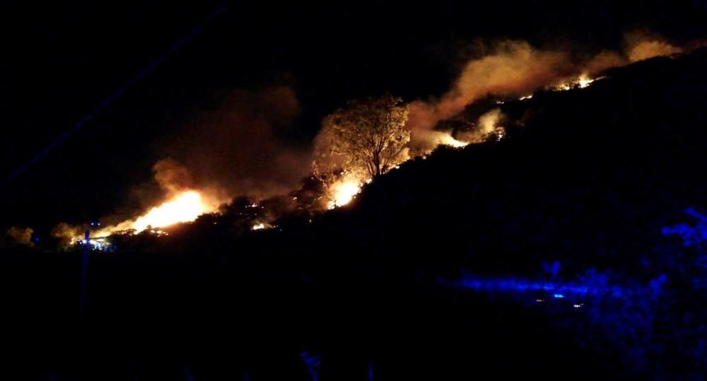 Incendio de Cazadores en Gran Canaria